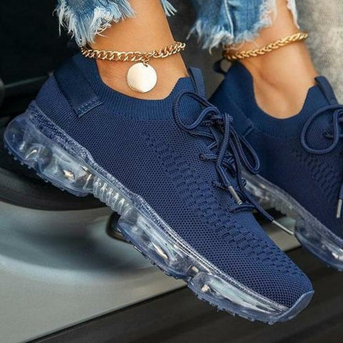 2021 Purple Sneakers Women Casual Shoes Mesh Air-Cushion Flat (copia)