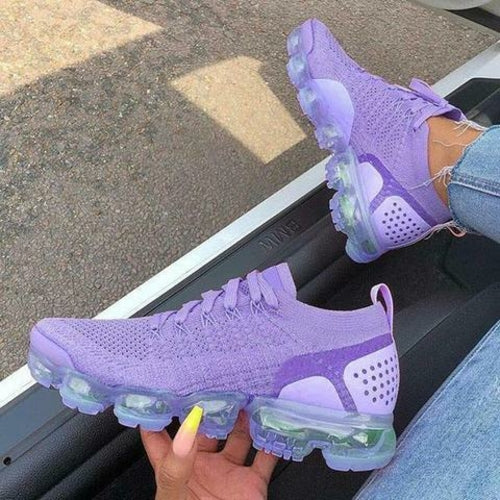 2021 Purple Sneakers Women Casual Shoes Mesh Air-Cushion Flat (copia)